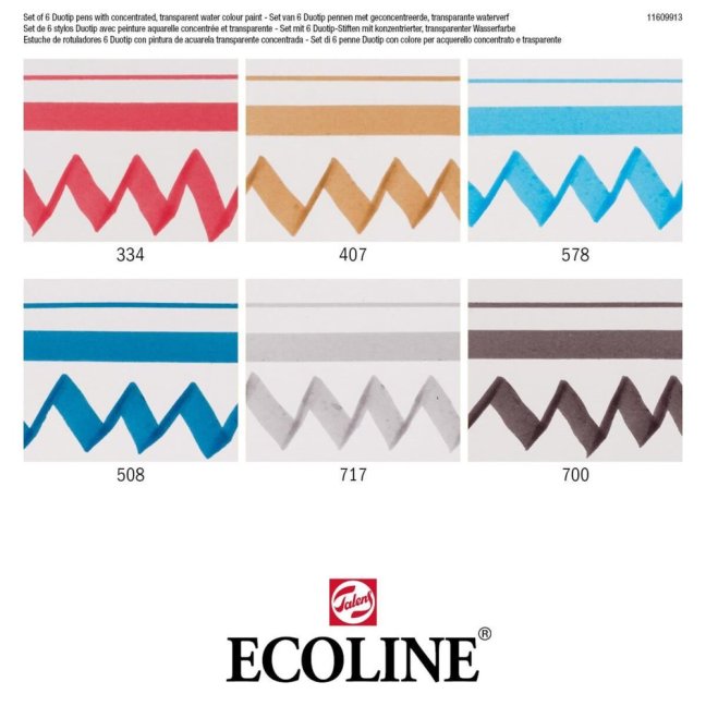 Ecoline Duotip pennarelli Set Urban | 6 colori