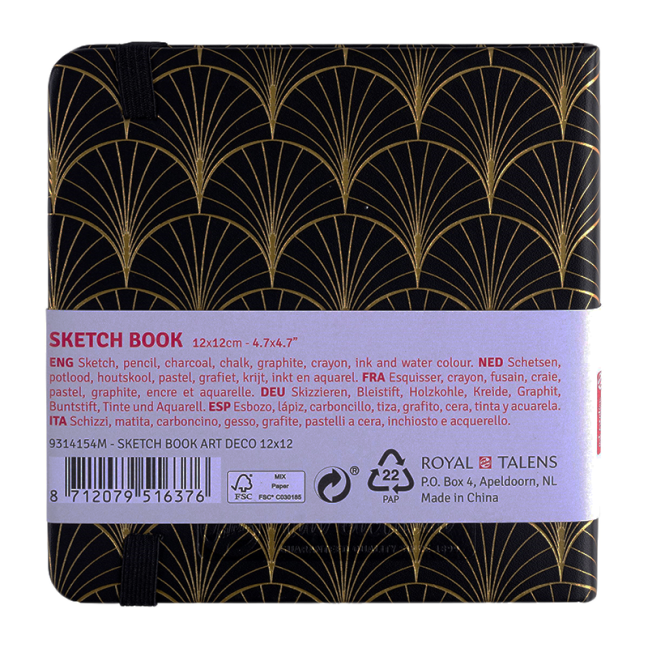 Art Creation blocco da disegno 12x12cm, 140g, 80 fogli