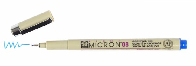Tehnička olovka SAKURA Pigma Micron® Plava - odaberite veličinu vrha