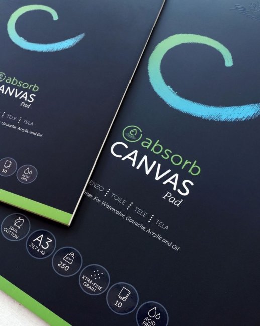 PHOENIX Canvas bombažni blok za akvarel 250 g - izberite velikost