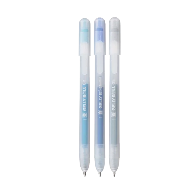 Sakura Gelly Roll Stardust set di penne gel 3 pz – Blue-Sky Blue-Silver