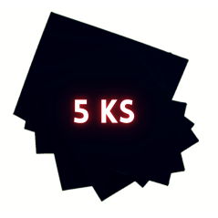 Maliarske plátno na ráme - Čierne - 5 ks