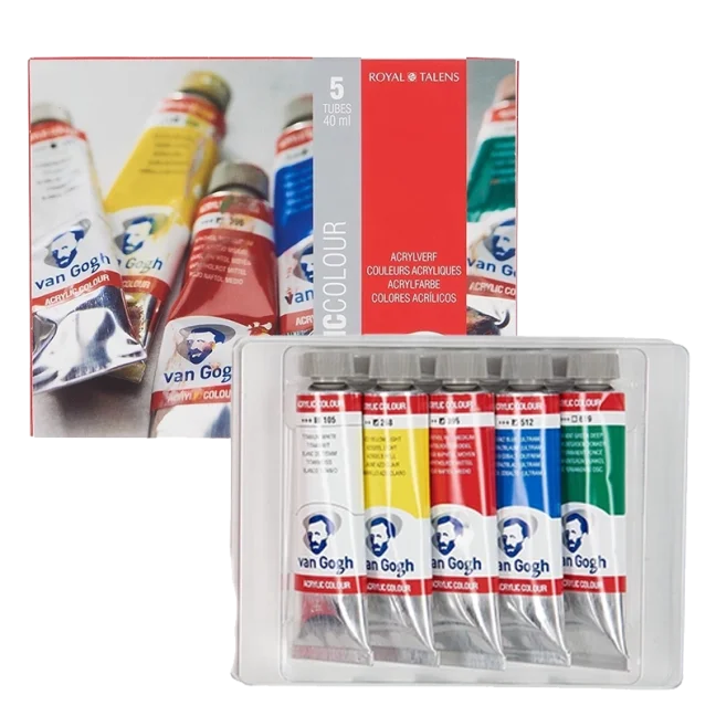Akrylové farby Van Gogh - štartovacia sada 5 x 40 ml