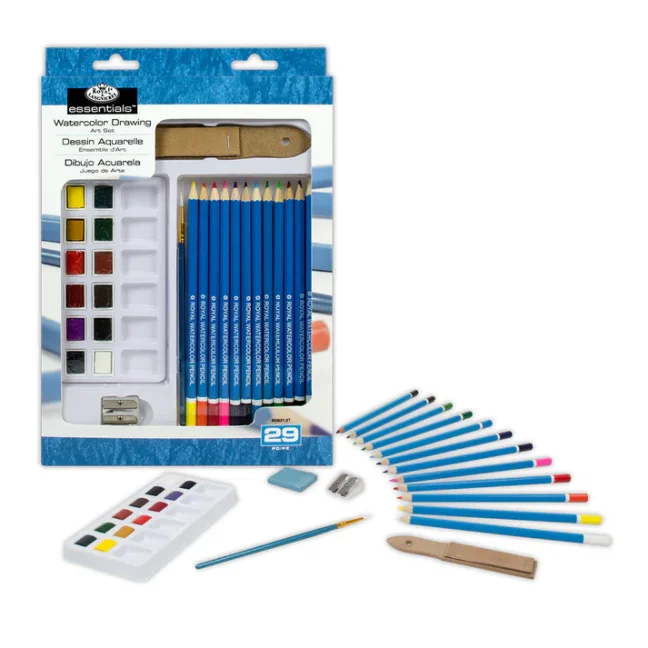 Set di matite acquerellabili per disegno Royal & Langnickel Art Set - 29 pezzi
