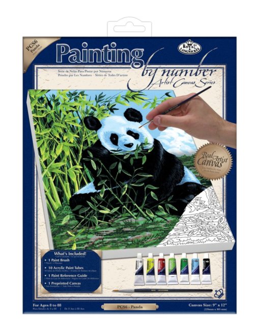 R&L Pictură după numere pe pânză – Panda