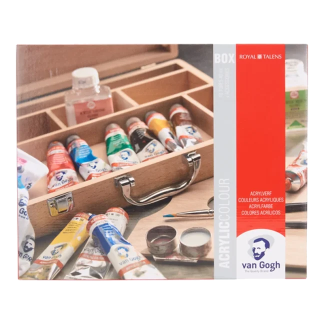 Culori acrilice Van Gogh  -  cutie de bază 10 x 40 ml