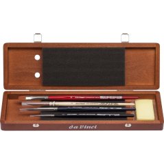 da Vinci – set akvarelnih kistova u drvenoj kutiji - 4 kom.