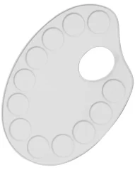 KREUL Kovová oválná paleta - 12 misek