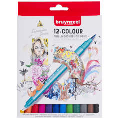 Bruynzeel Fineliners - set od 12 kom.