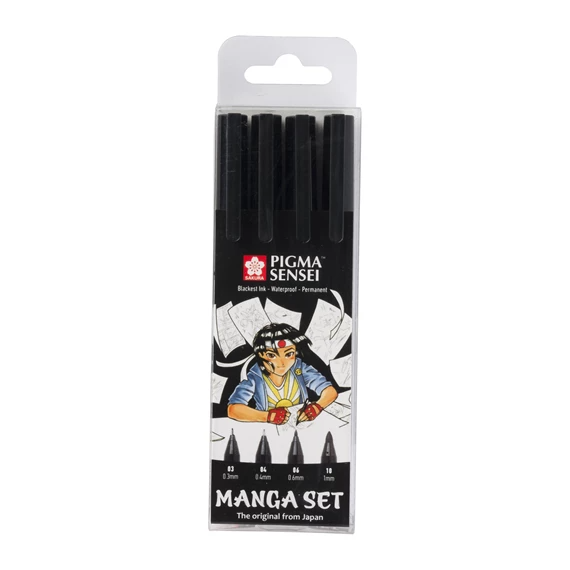 Sakura Manga Pigma Sensei penne - set 4 pezzi