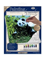 R&L Slikanje po brojevima na platnu – Panda