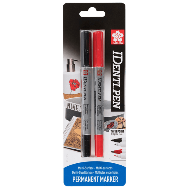 Set di pennarelli IDENTI-PEN Sakura - nero e rosso