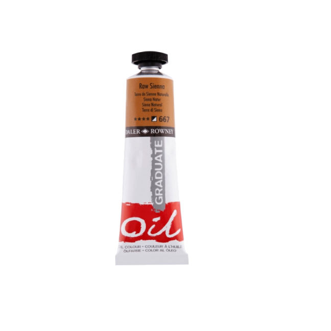 Colori a olio D&R Graduate 38ml - scegli la tonalità - D&R Graduate 38 ml - scegli la tonalità: 667 - Raw Sienna