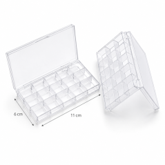 Malířská paleta s 15 přihrádkami 11 × 6 cm – bílá