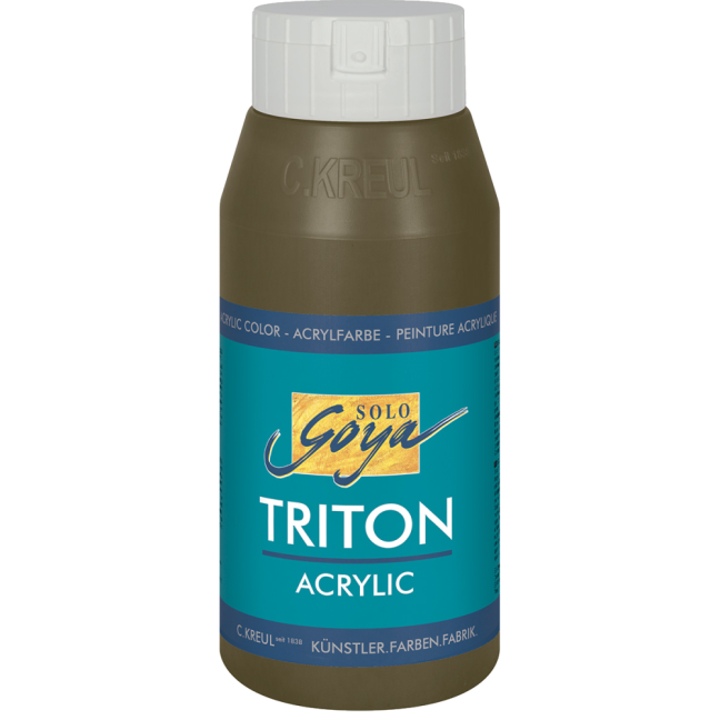 KREUL Colore acrilico SOLO GOYA TRITON 750 ml - SOLO GOYA Triton 750 ml: 17008 - Green Umber