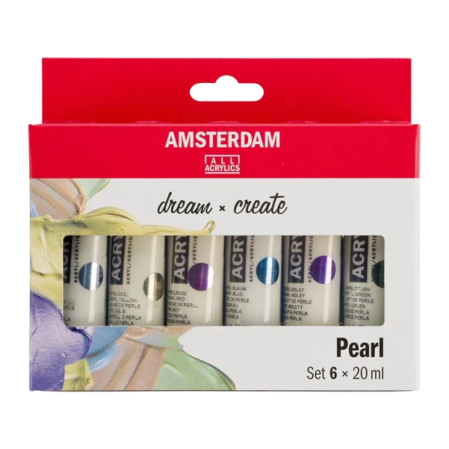 Colori acrilici Perlati Amsterdam Standard - set 6 x 20 ml
