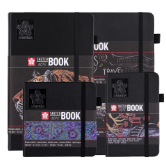 Sakura Vázlatfüzet fekete papírokkal - különböző méretekben