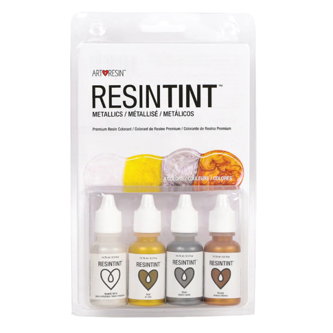 ArtResinTint coloranti per resina epossidica - Metallici - 4 pezzi