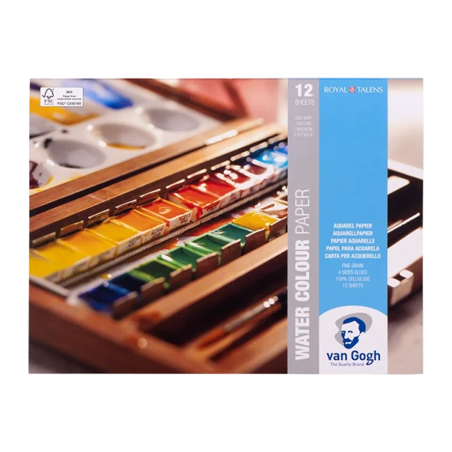 Blocco per acquerelli Van Gogh 24x18cm, 300g, 12 fogli