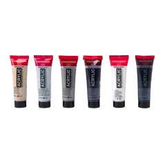 Amsterdam Vopsele acrilice - set 6 x 20 ml - Gray