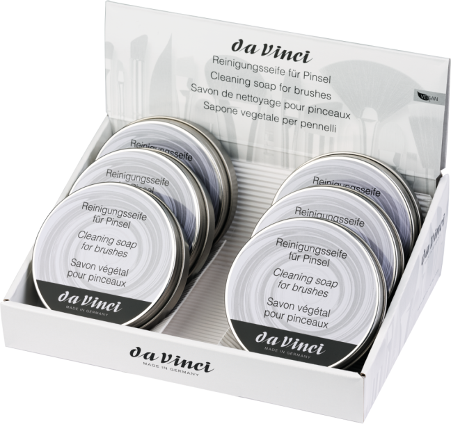 daVinci Sapone per Pennelli in Scatola di Latta - 85g