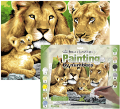 Pittura con numeri formato A3 - Orgoglio dei leoni