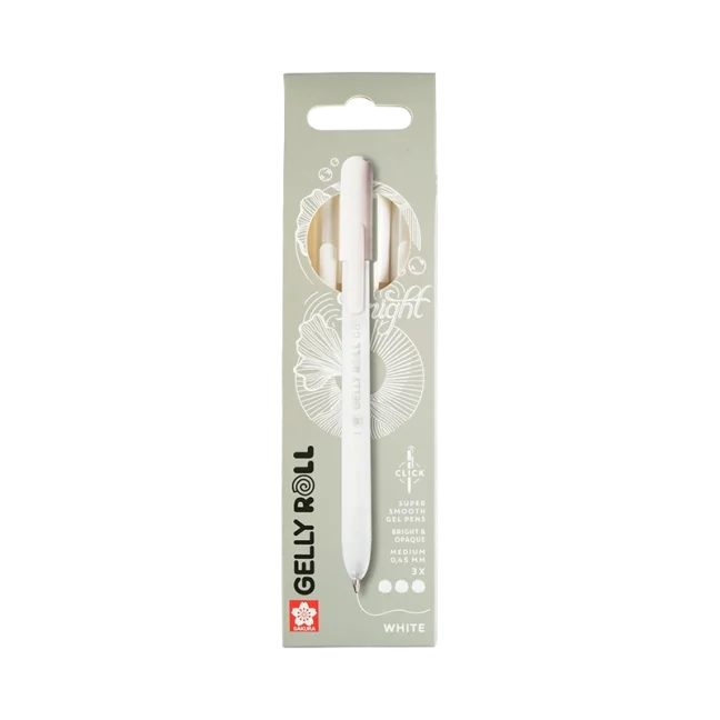 Sakura Gelly Roll – penne gel bianche, set da 3 pz