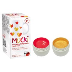 MUCKI prstové barvy na porcelán Lovely Glow 2 × 50 ml