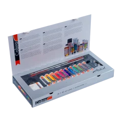 Olejové farby Cobra Artist - darčekový set 10 x 40 ml + príslušenstvo
