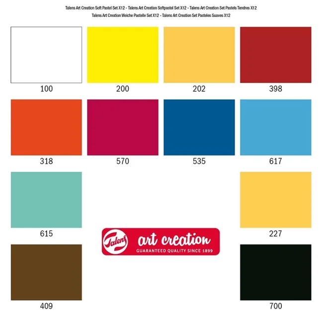 Pastelli secchi ArtCreation - set 12 pezzi