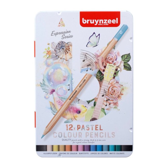 Set di matite colorate Bruynzeel Expression - Pastello - set 12 pezzi