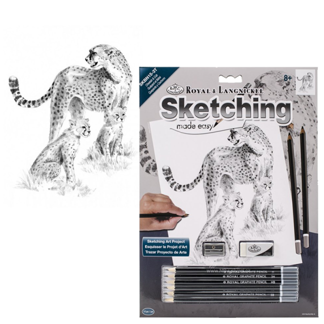 Royal & Langnickel set da disegno con motivo - Ghepardos