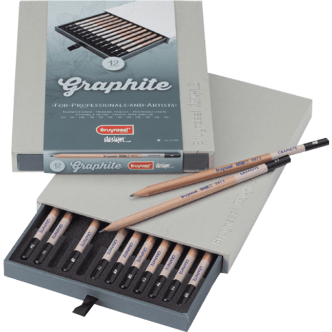 Grafitové ceruzky Bruynzel - box 12 ks