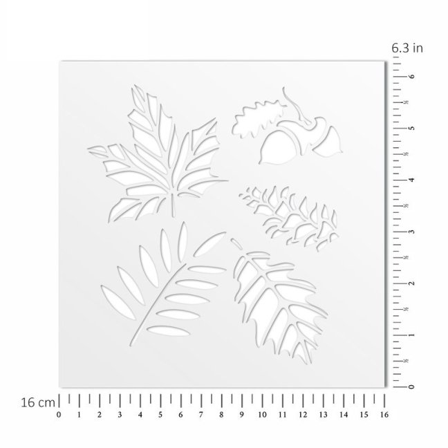 Šablóna z fólie - LISTY