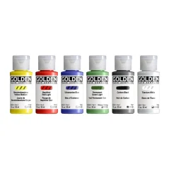 Set Introduttivo Fluid Acrilico GOLDEN - 6 x 22 ml