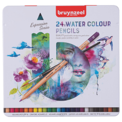 Set creioane acuarelă Bruynzeel Expression – 24buc