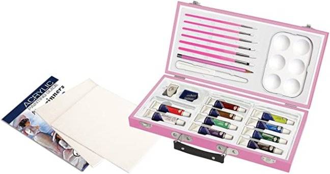 R&L Set di colori acrilici in valigetta – 25 pz