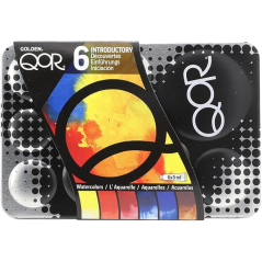 QOR Sada akvarelových farieb - 6 x 5 ml - INTRODUCTORY