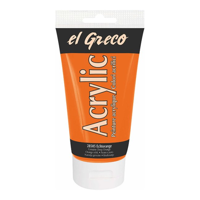 KREUL Colore acrilico El Greco 150 ml - KREUL colore acrilico El Greco 150 ml - scegli la tonalità: 28505 - Genuine Orange