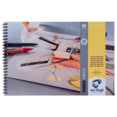 Carta tonalizzata Van Gogh - Grigio Urbano - A4, 120g, 30 fogli