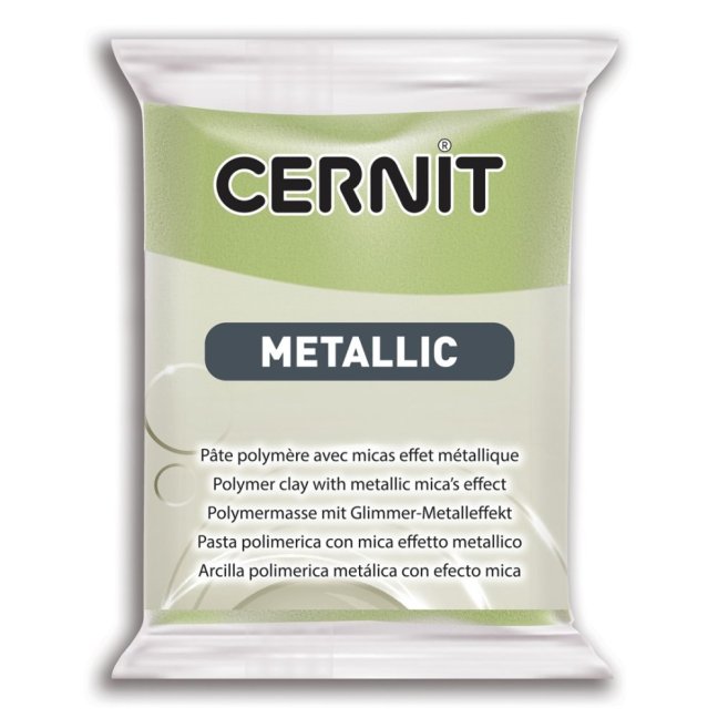 CERNIT Pasta Metallica 56g - vari colori - CERNIT Metallic: 051 - Golden green