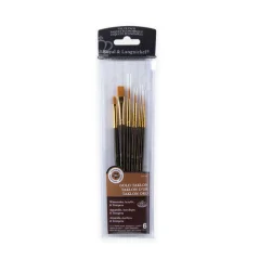 Royal & Langnickel RSET-9161 set di 6 pennelli Golden Taklon di varie forme