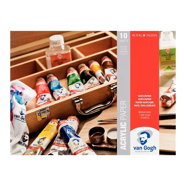 Blocco per colori acrilici Van Gogh 30x40cm, 370g, 10 fogli