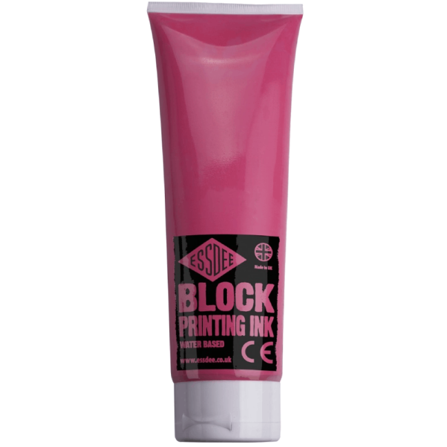 ESSDEE Colore per linoleografia 300ml - vari colori - ESSDEE Colore per linoleografia: Fluorescent Red (01)