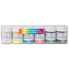 Ecola Poster Paint sada základních barev - 6 x 16 ml