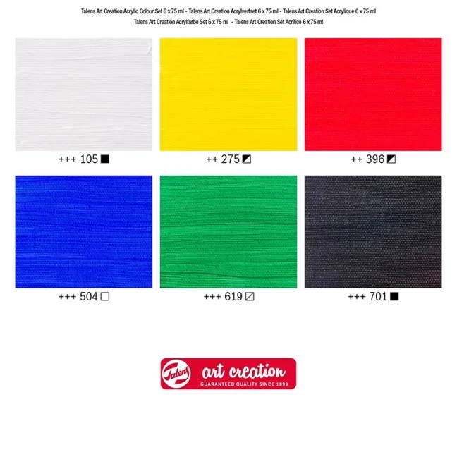 Akril festékkészlet Talens ArtCreation - 6x75 ml