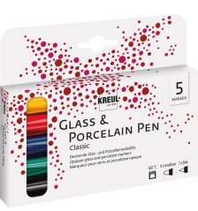 KREUL Sada markerov na porcelán CLASSIC – 5 ks