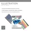 Blocco per illustrazione + set di matite e pennarelli Royal Langnickel