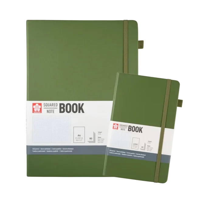 Taccuino a quadretti Sakura – Pine – scegli una dimensione