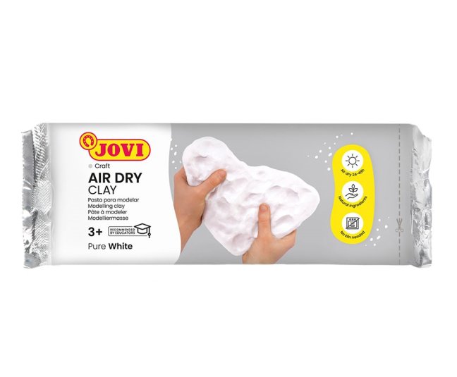 JOVI pasta modellabile autoindurente - BIANCA - scegli il volume - JOVI massa indurente da sola: 250 g